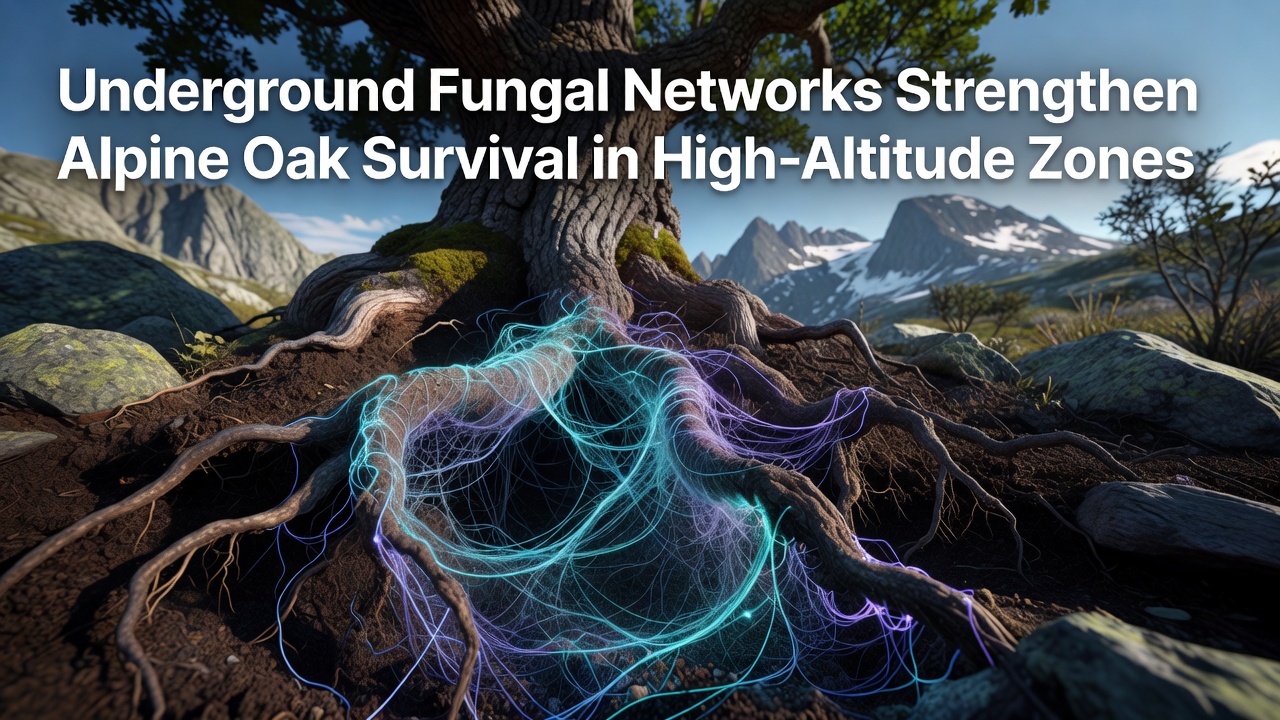 Fungal Underground Systems Enhance Alpine Oak Endurance Across Elevated Mountain Terrains